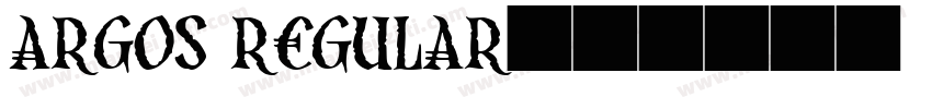 Argos Regular字体转换